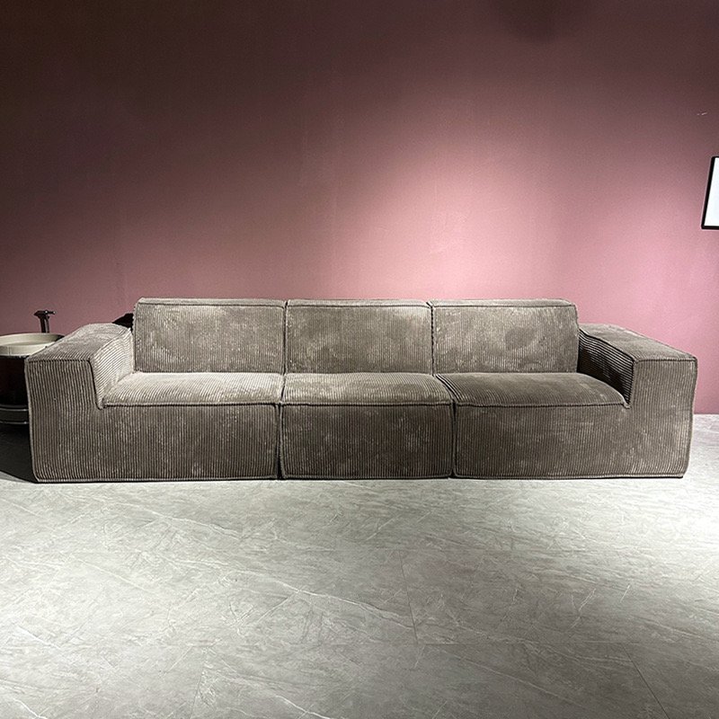 Customize Color Modular Sectional Sofa Set Living Room Vacuum-Sealed Small Packing Volume Fabric Compressed Foam Corner Sofa