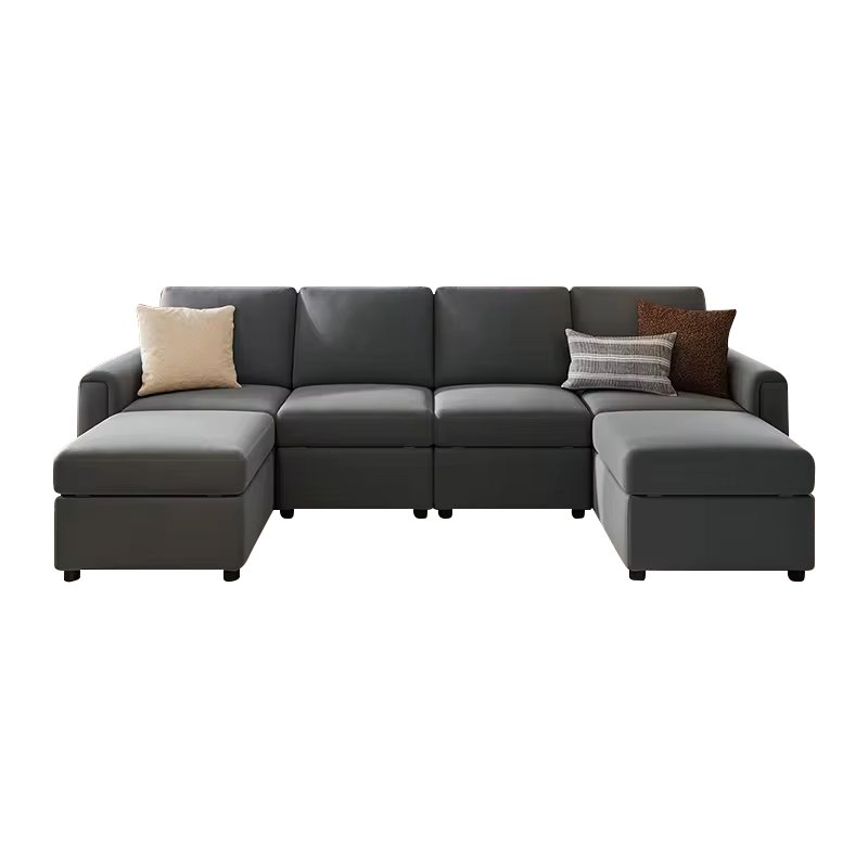 U Shaped couch minimalist couches living room sofa modular cloud sectional modern set leisure fabric sectional sofa