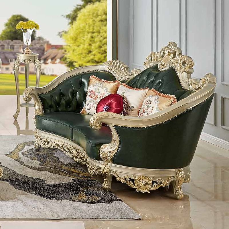 Royal european luxury furniture living room sofa chinese sofa leather foshan antique wooden sofa living room furniture