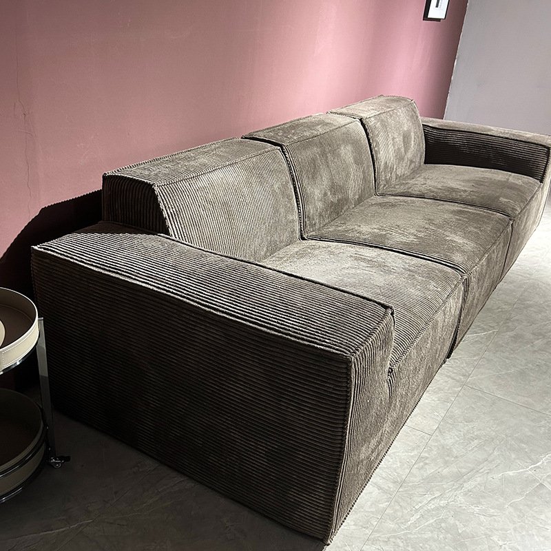 Modern Vacuum Compressed Sofa Tofu Height Density Sponge Modular Sofa for Living Room Cord Sofa