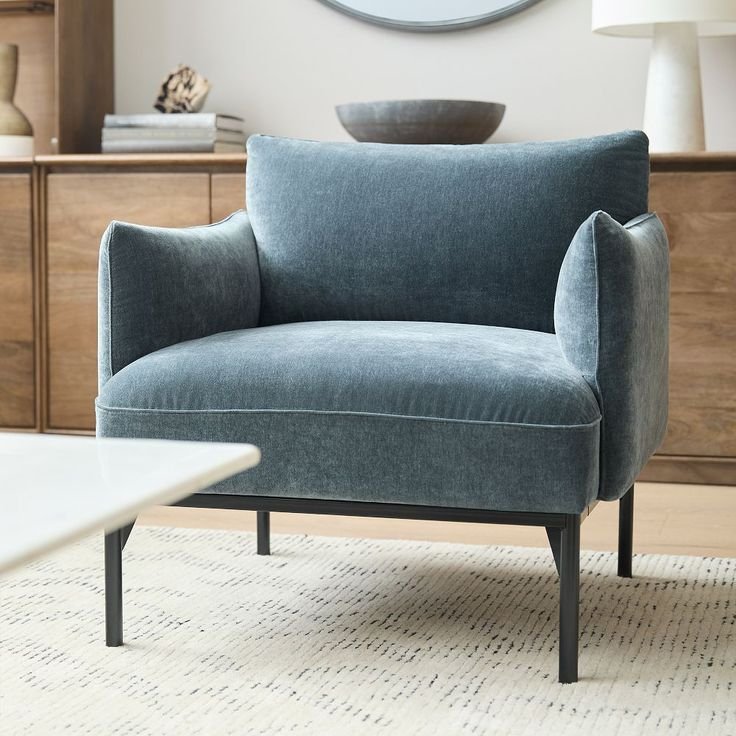 Modern Nordic Light Luxury Single Lamb Sofa Simple Leisure Bedroom velvet sofa casual Living Room sofa