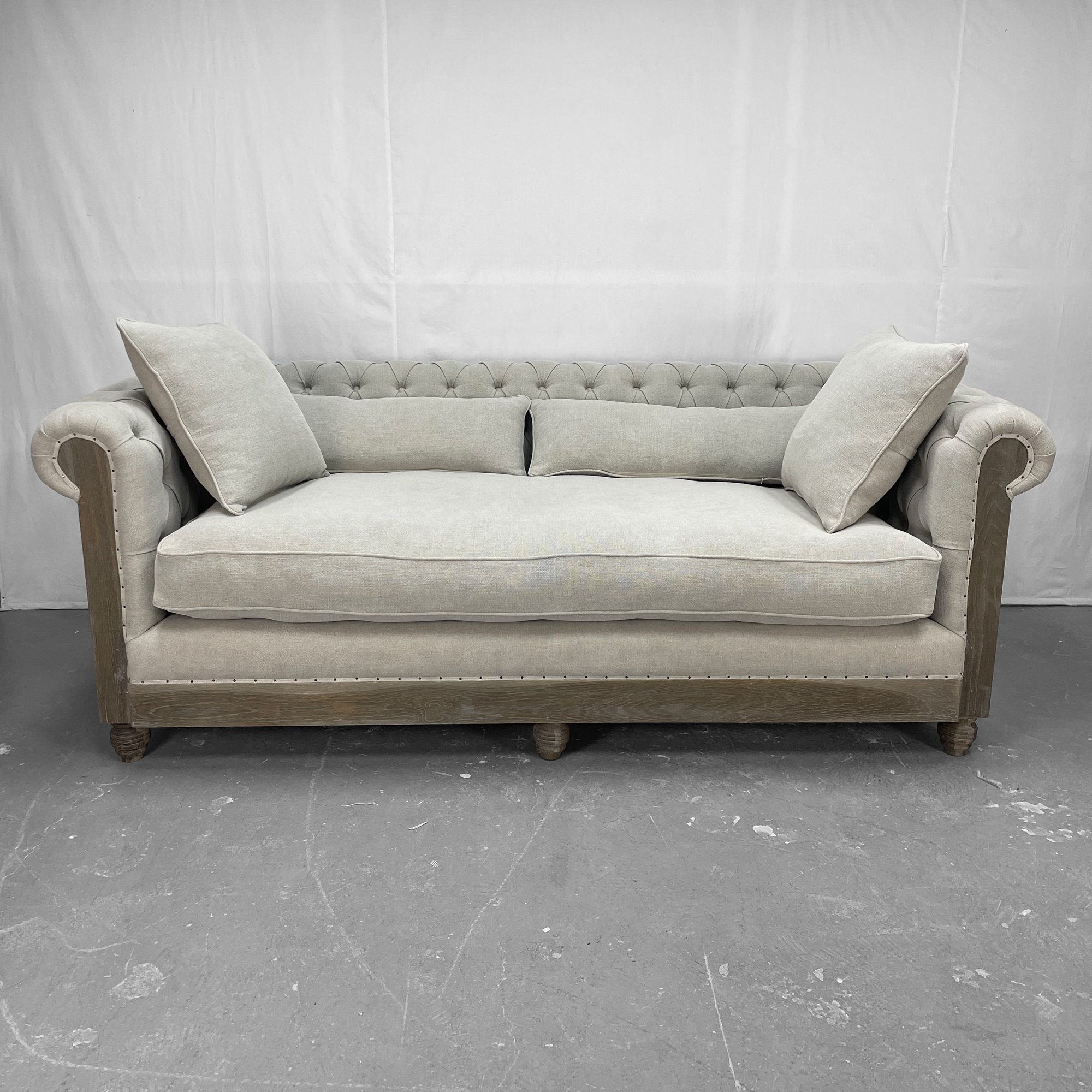 French Antique Solid Wooden Frame Couches Sofa Living Room Wedding Use