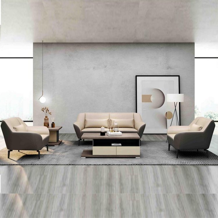 high quality office sofa Mid-Century Sofa Wood Base and Legs salon waiting chair office sofa set