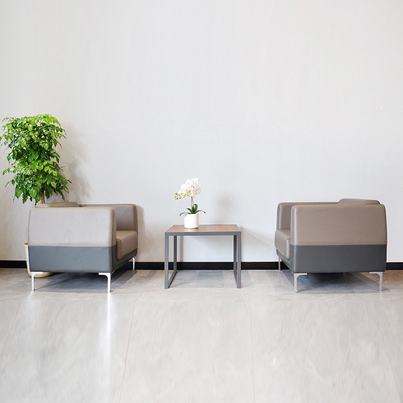 OUHE Factory Price Office Sofa Set Living Room Furniture PU Leather Sofa Living Room Sofa Set Modern Couch