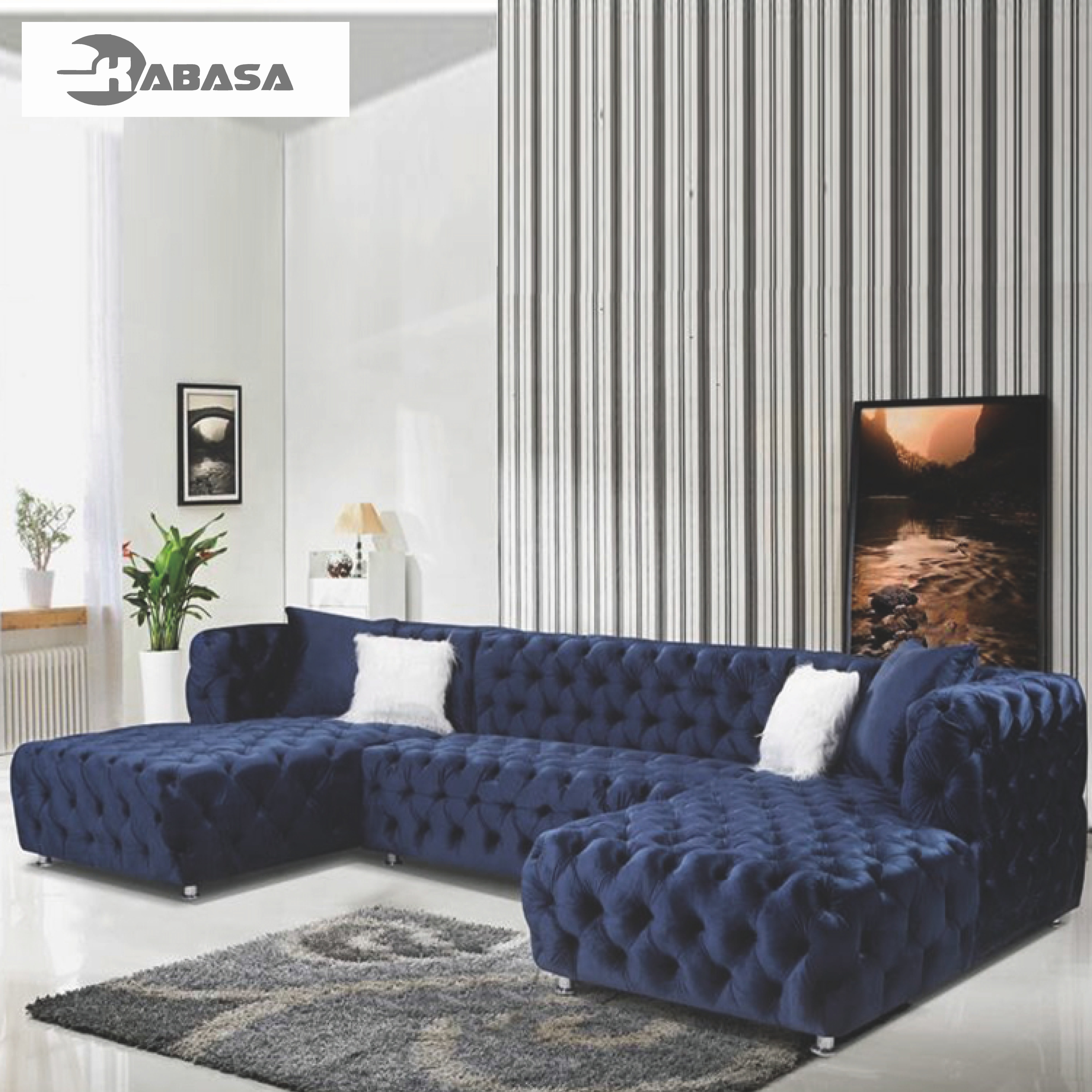 Elegant Sitting Room Recliners Furniture Set Combinable Couch Design U Shape Corner Velvet Living Room Sofa Provide catalog