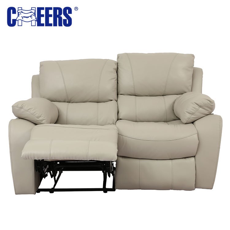 MANWAH CHEERS luxury modern design couch living room set reclining leather sectional sofa