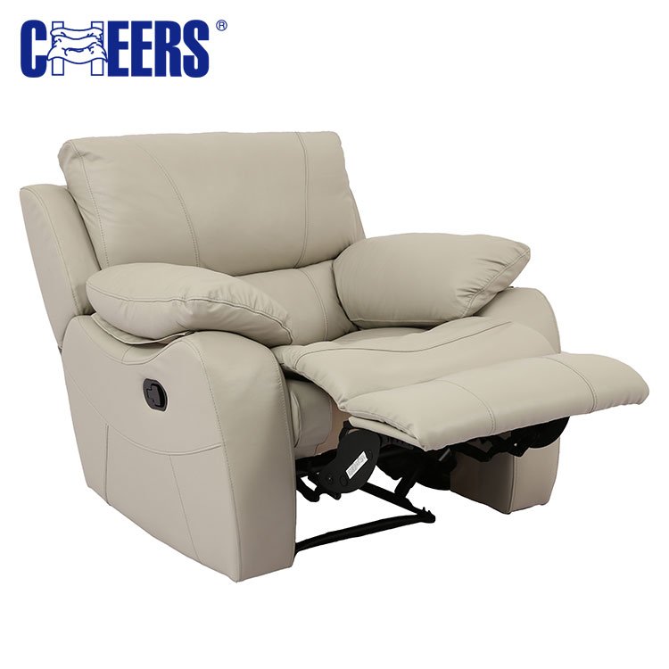 MANWAH CHEERS luxury modern design couch living room set reclining leather sectional sofa