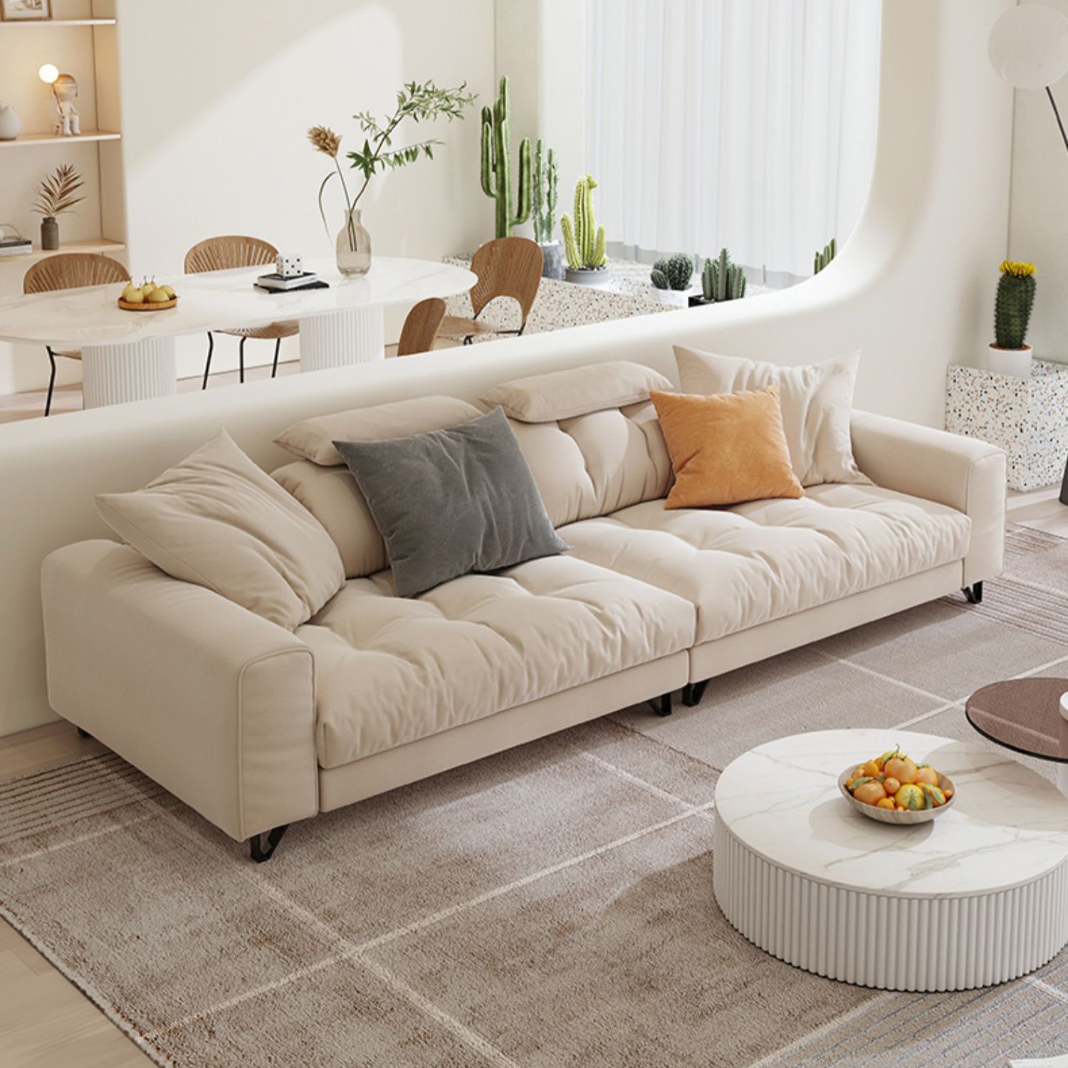 Fashion Luxury Secitonal Home Furniture Living Room Sofa Apartment Bedroom High End Three Seat Couch Sets