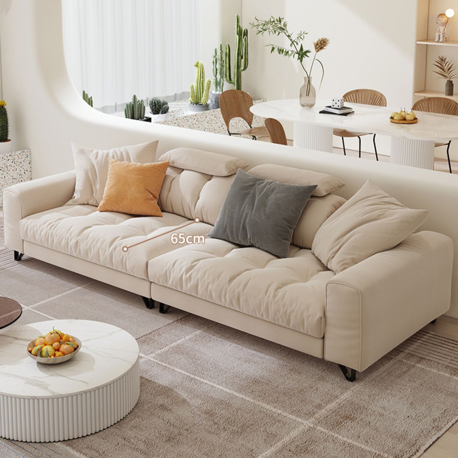 Fashion Luxury Secitonal Home Furniture Living Room Sofa Apartment Bedroom High End Three Seat Couch Sets