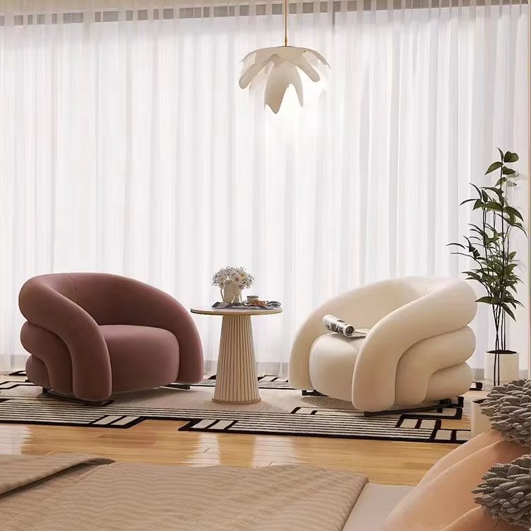 Nordic Chic Modern Modular Fabric Furniture Chic European Style Tufted Velvet Lounge Sofas for Living Room Dining Vogue Couch