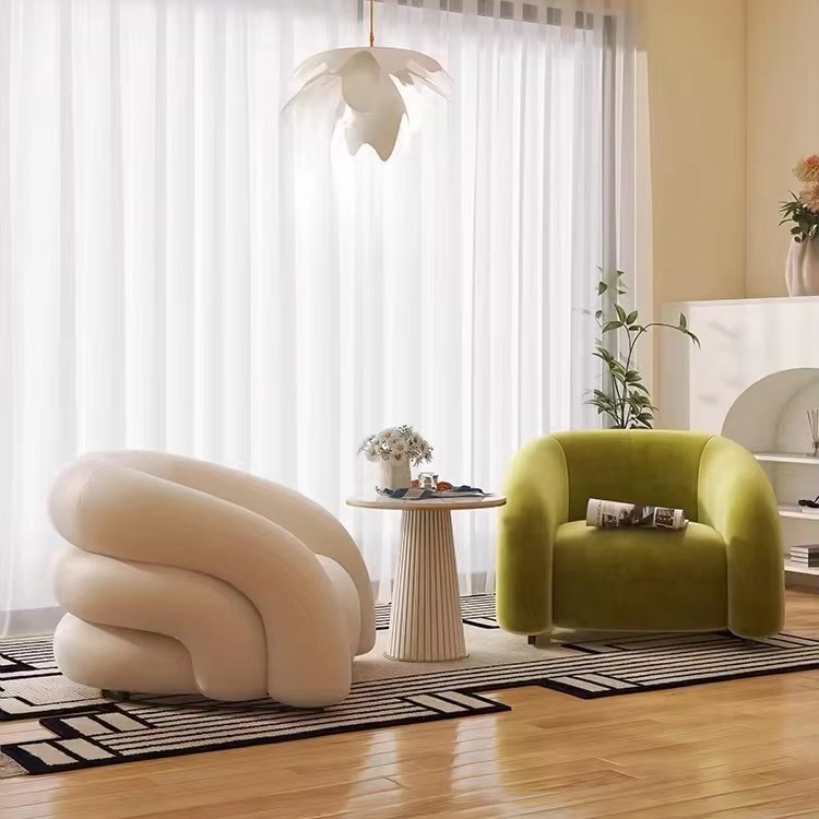 Nordic Chic Modern Modular Fabric Furniture Chic European Style Tufted Velvet Lounge Sofas for Living Room Dining Vogue Couch