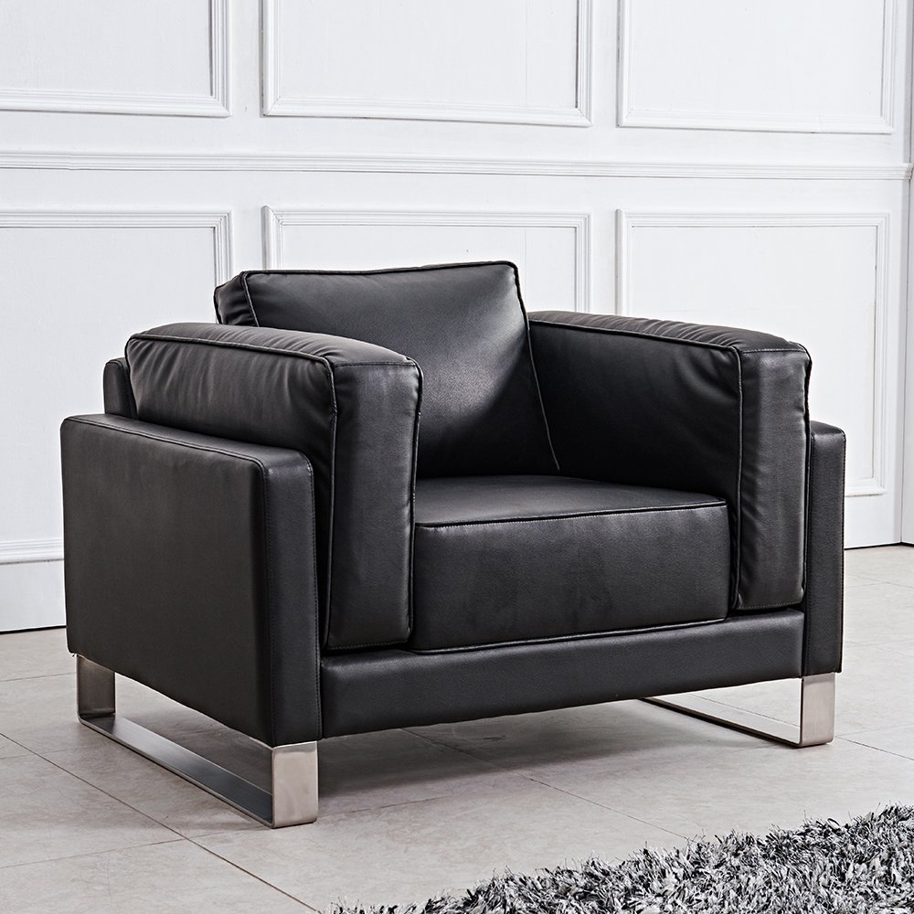Commercial Furniture Modern Recliner Reception Sectional Executive Genuine Leather Sofa Set