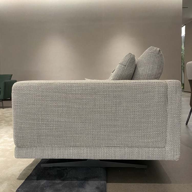 Italian Sofa light Luxury Feather Sofa With Chaise Modern Couch Linen Fabric