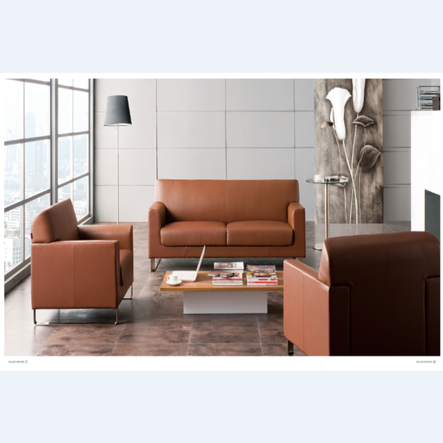 #A523# High Grade office living Room sofa & Boss Reception Sofa Modern Leather Sofa