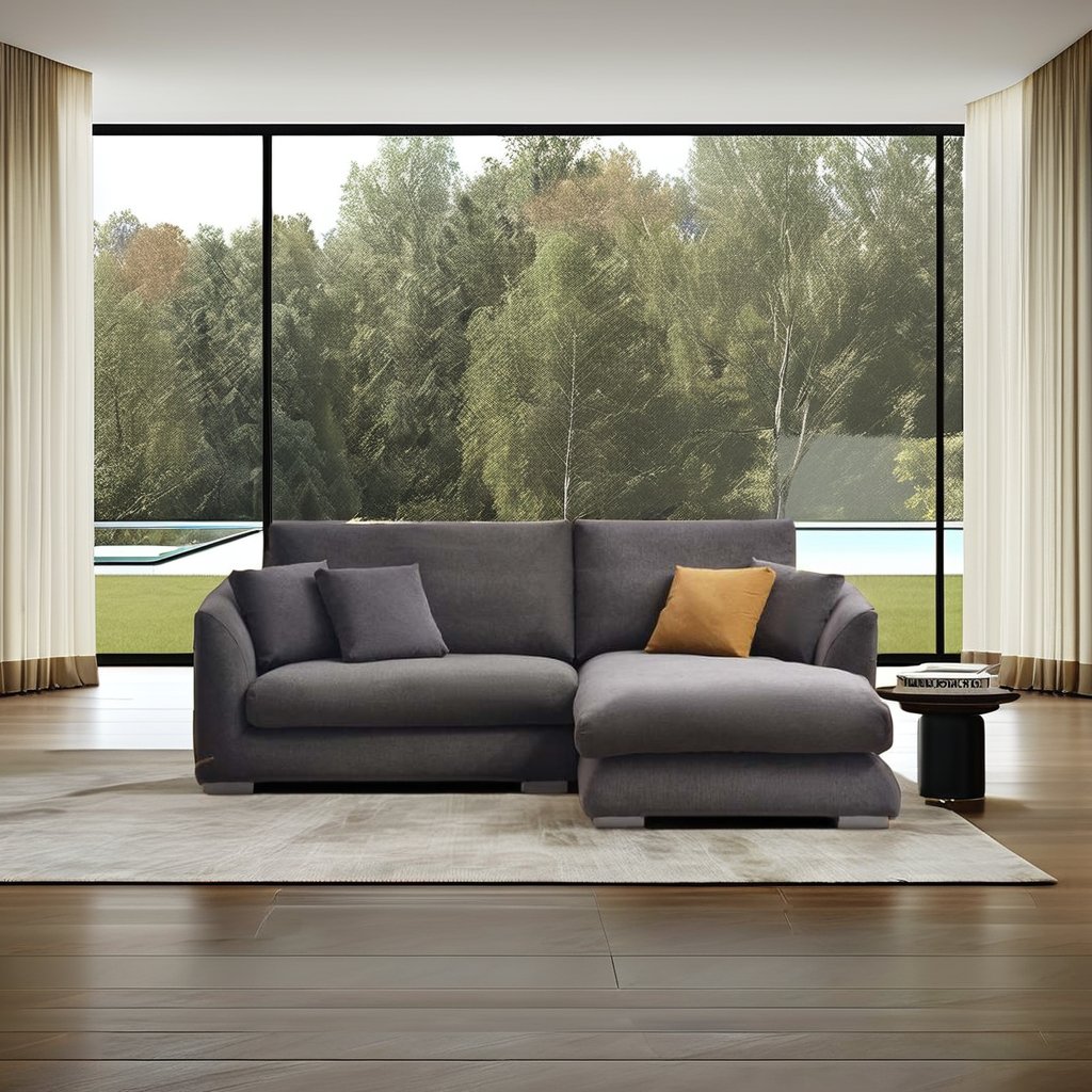 New Furniture L Shape Couch Lounge Sectionals Sofa Modern Luxury Feather Modular Living Room Sofa