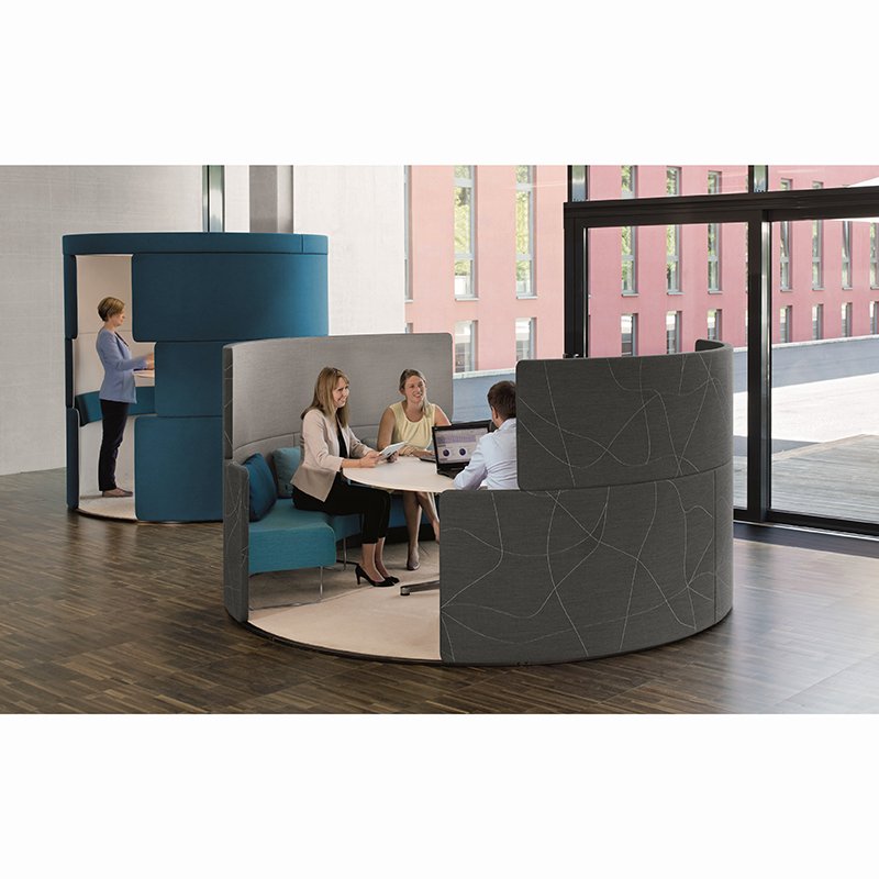wholesale factory price luxury furniture customized office open booth sofa