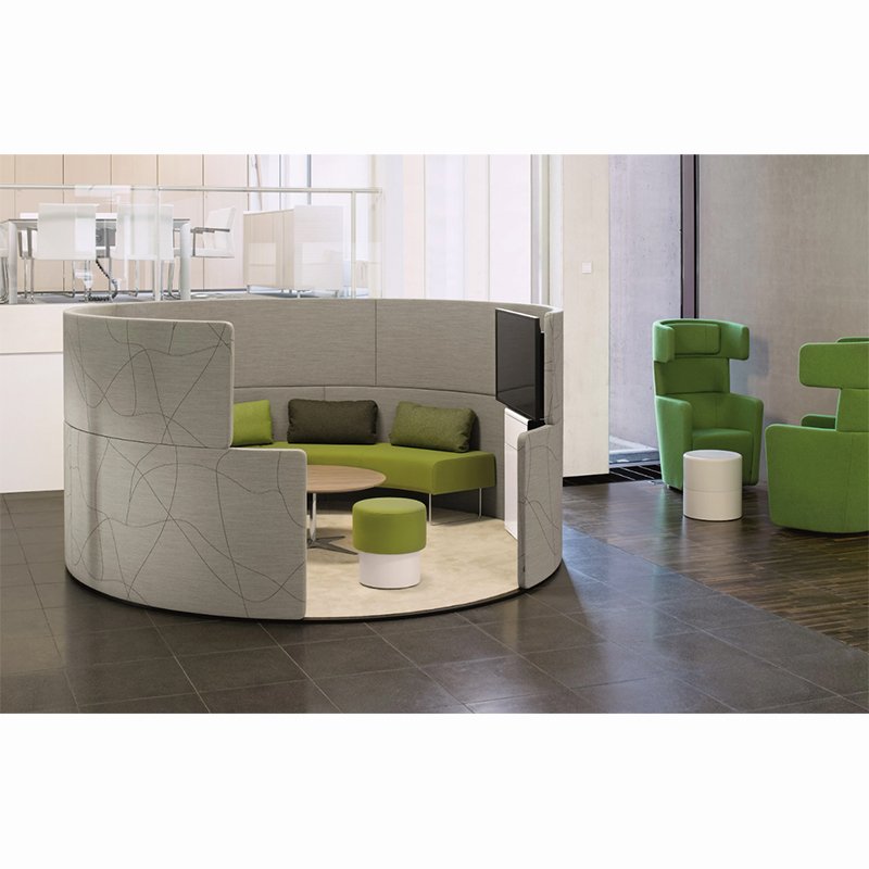 wholesale factory price luxury furniture customized office open booth sofa