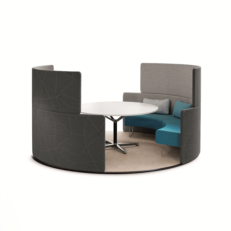 wholesale factory price luxury furniture customized office open booth sofa