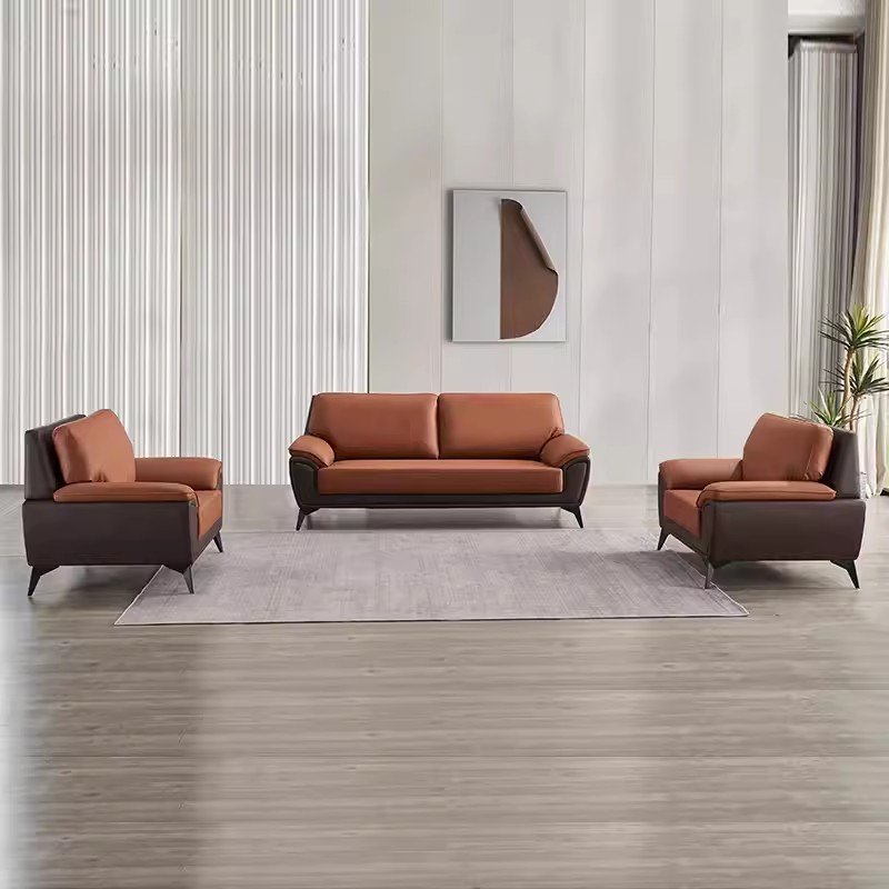 Wholesale cheap Nordic office sofa simple modern leisure business reception comfortable three durable office sofa