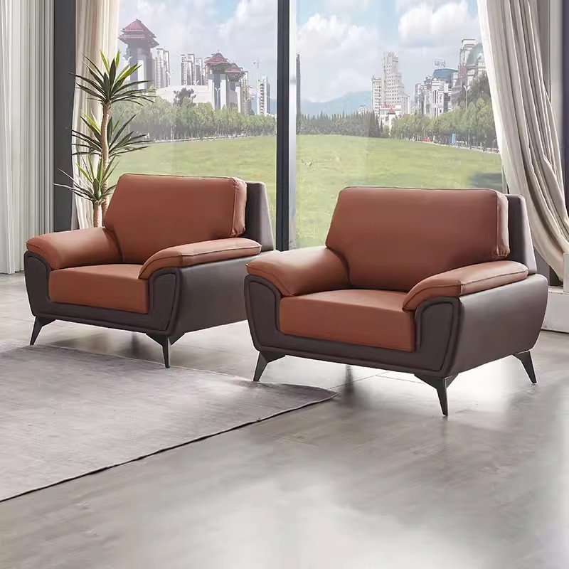Wholesale cheap Nordic office sofa simple modern leisure business reception comfortable three durable office sofa