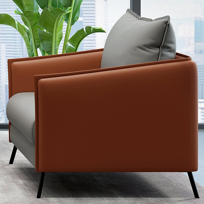 Zitai Wholesale office furniture sofa modern business 1+1+3 PU leather office sofas set for home