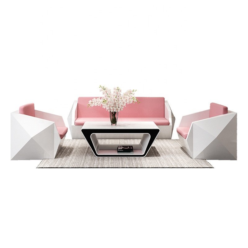 Fashionable Genuine Leather Wooden Painted sofas Office Commercial Spaces Simple Design Adjustable Hotel Lobbies Reception Areas