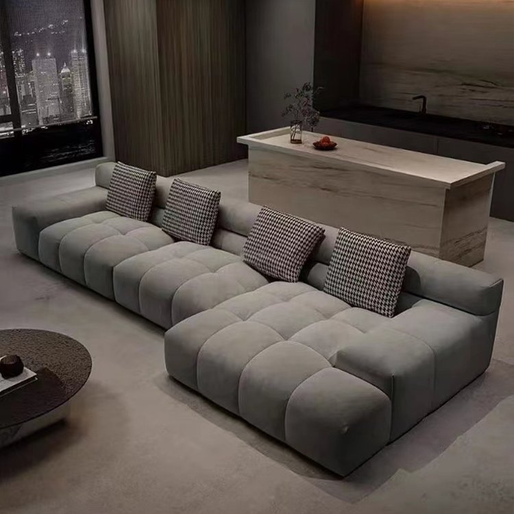 Contempo Set fabric modern corner type set furniture leather shape sofas 7 seater l sofa sectional for living room sofas