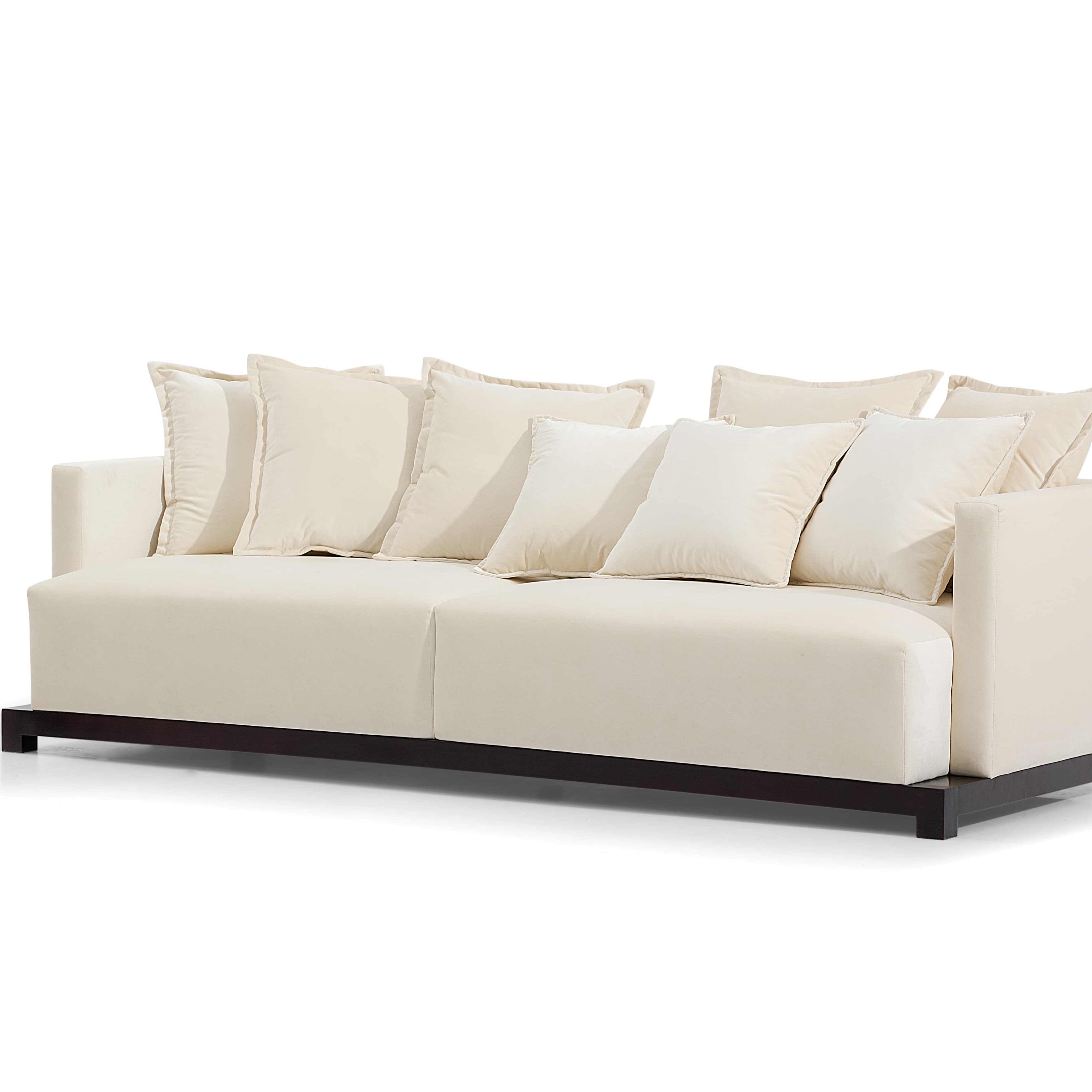 SCIHOME Living Room Large Lounge Soft Fabric Four Seat Sofa
