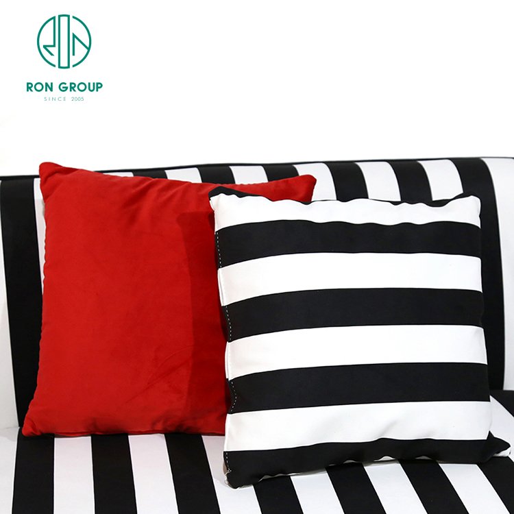 high quality ballroom golf black and white striped corner sofa fabric banquet home furniture indoor sofa living room
