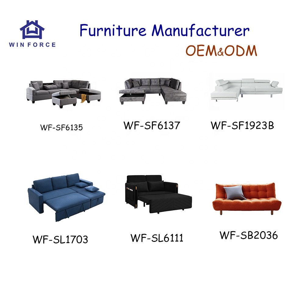 Winforce OEM ODM New Design Nordic sofa simple style couch wohnzimmer sofas with 3 seater wood frame sofa set furniture