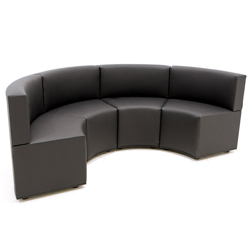 Fabric / PU /Real leather European Modern indoor Office Modular Sectional Booth Sofa