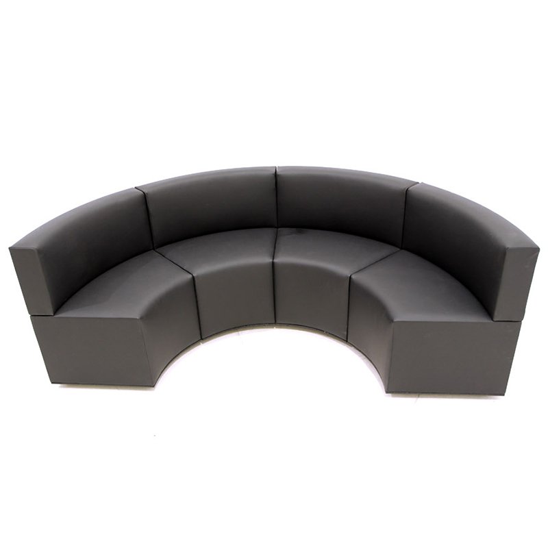 Fabric / PU /Real leather European Modern indoor Office Modular Sectional Booth Sofa