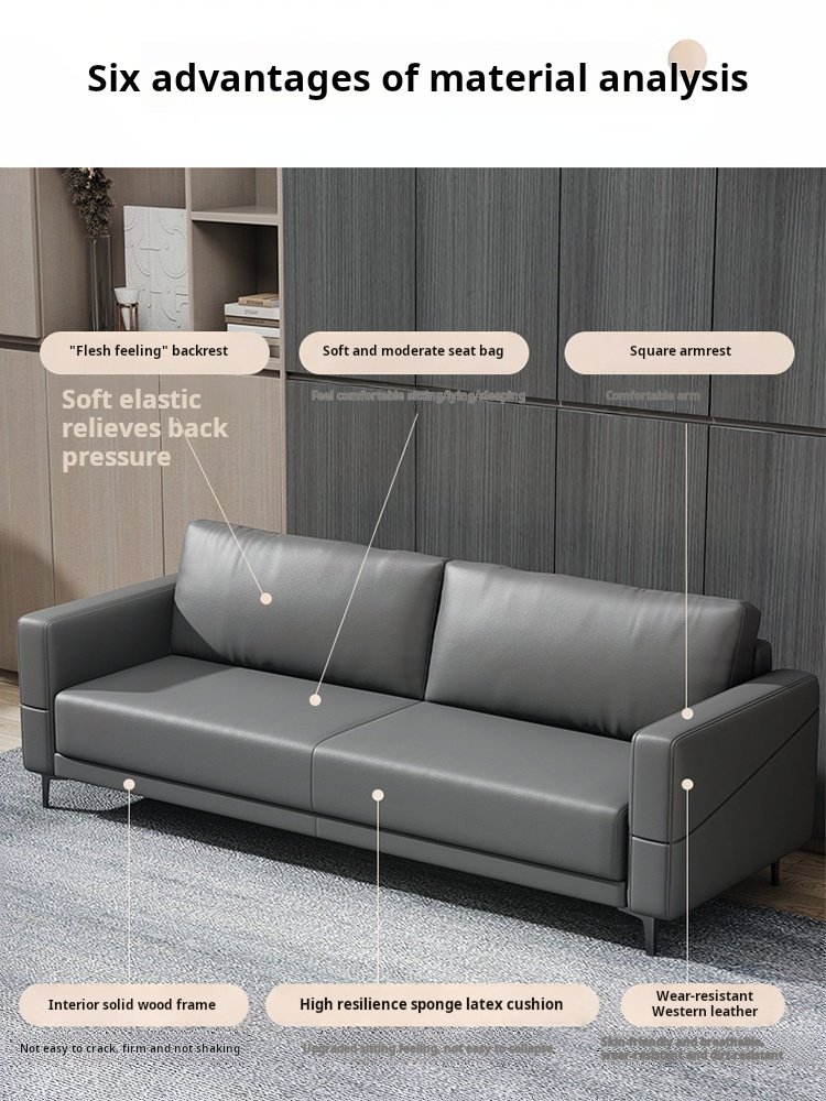 Business reception sofa set with wide backrest and armrests designed to fit human curves