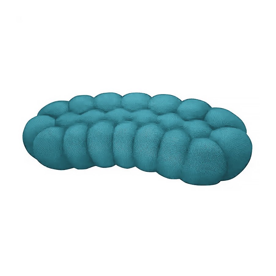Creative Design Round Living Room Sofa Modern EVA Floor Bubble Couches Lazy Curved 3-seater Fabric Bubble Sofa