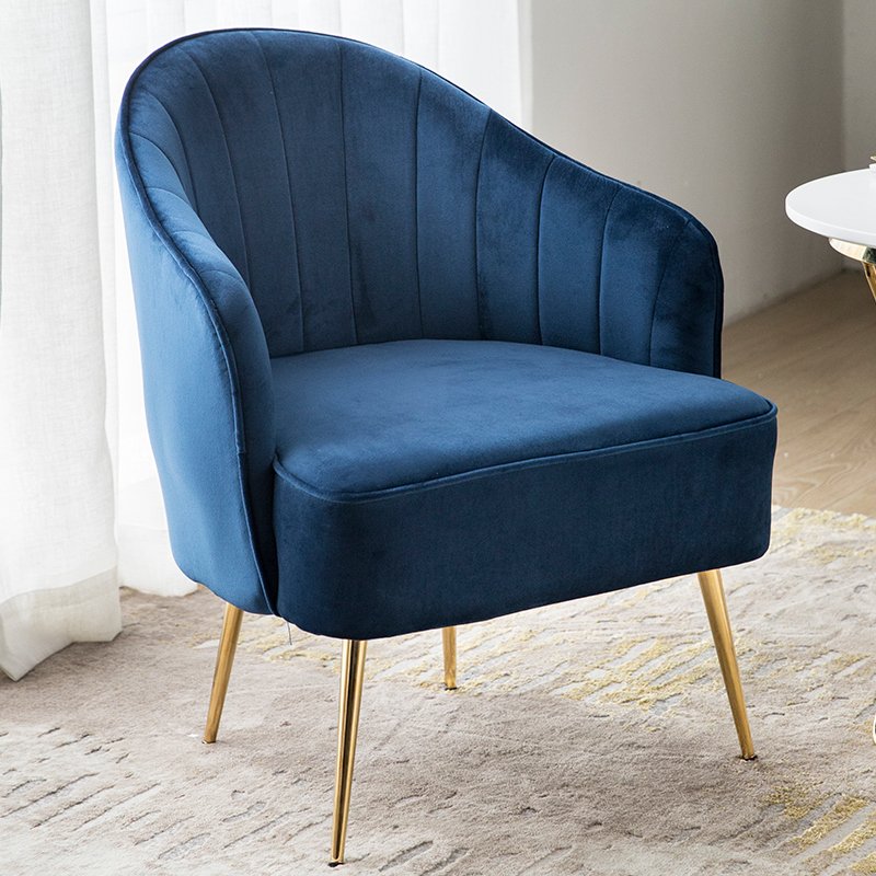 Sofa Gold Velvet Fabric Luxury Nordic Metal Office Hotel Chair Modern Home Couch Sectional Set Furniture Sofas Living Room