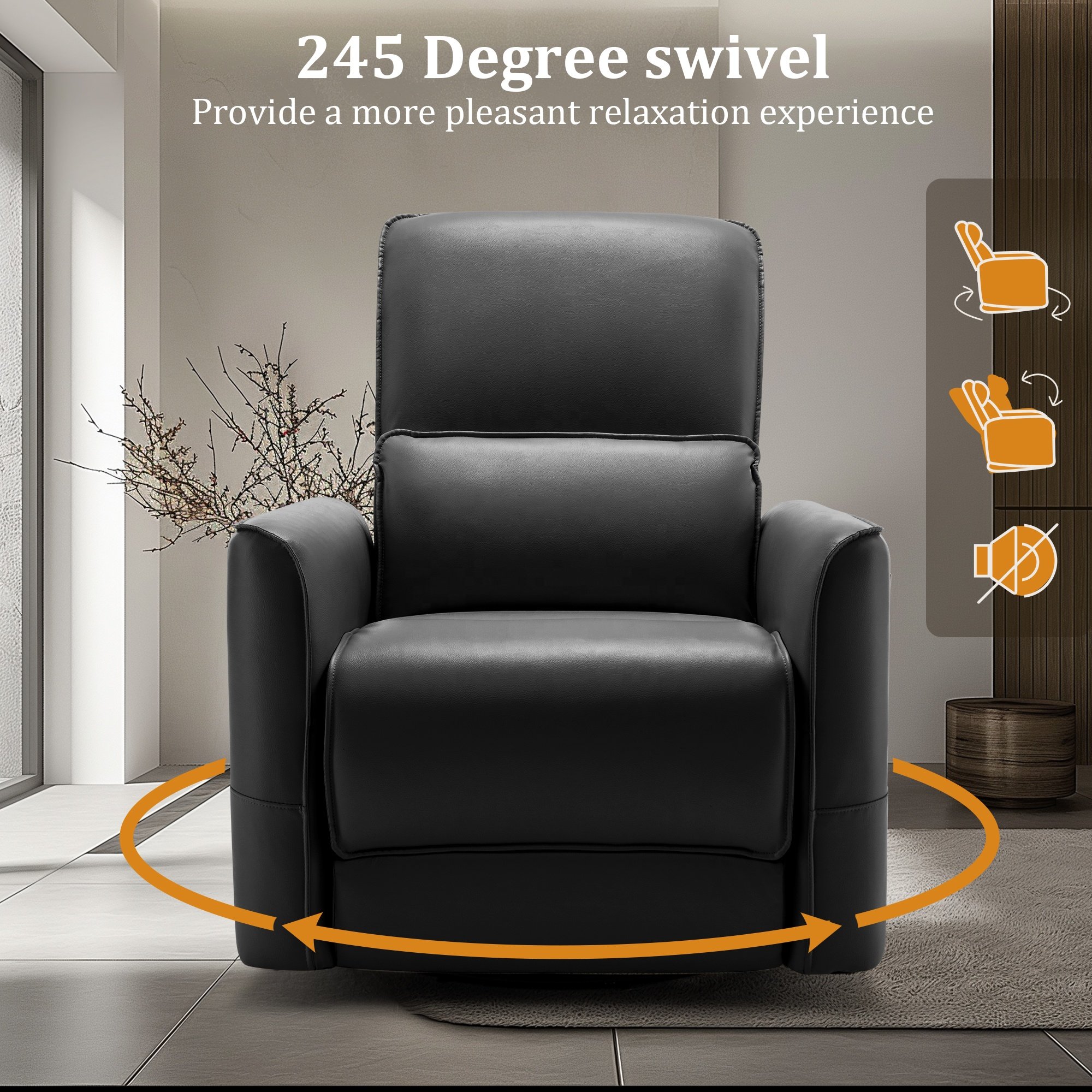 Living room furniture Electric Power Recliner Chair Rocking sofa seat with massage and heat For Single Sofa Home Theater Seat