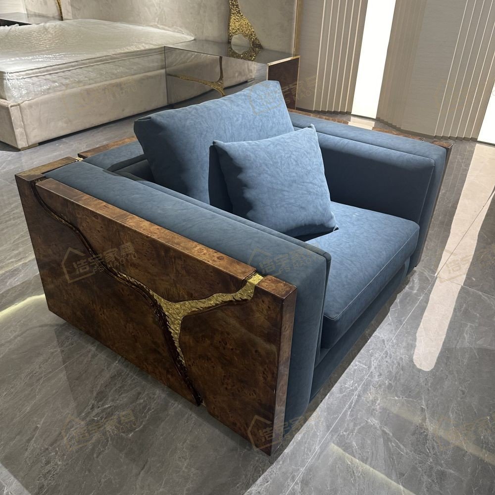 FSHAOYU italian design luxury stainless steel sofa set livingroom 7 seater european modern antique genuine leather sofa couch