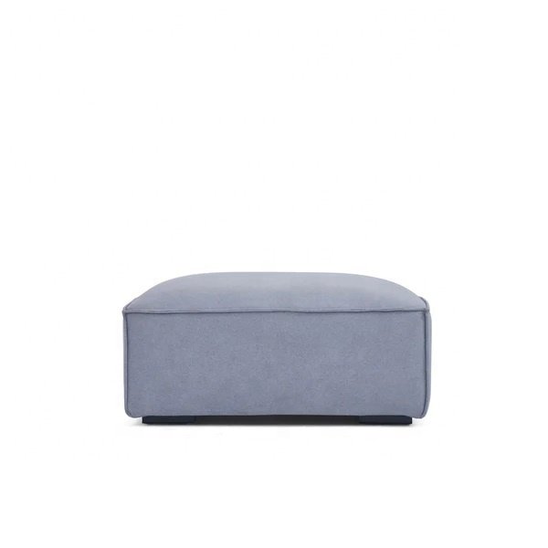 Custom Logo Living Room Furniture Fabric Linen Leather Bench Stools Ottoman with Modular Sofa for Leisure Home Living Room