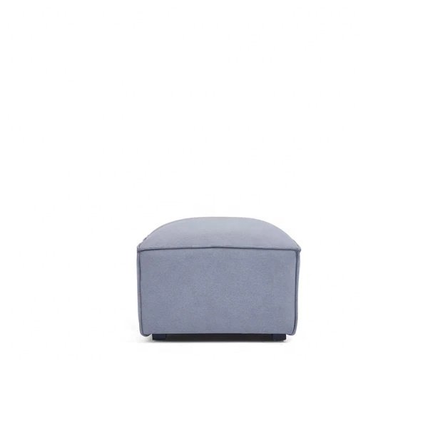 Custom Logo Living Room Furniture Fabric Linen Leather Bench Stools Ottoman with Modular Sofa for Leisure Home Living Room