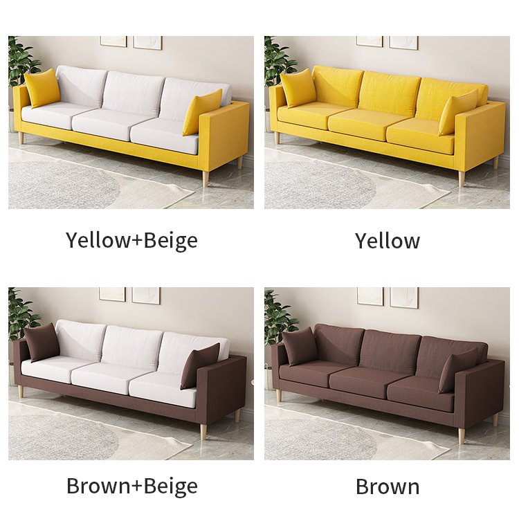 Modern living room furniture three seats luxury fabric sofas set couch living room sofas