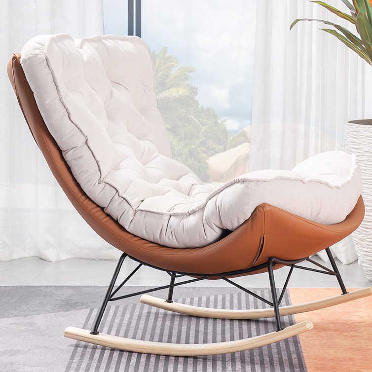 Modern light luxury lazy rocking chair living room bedroom balcony leisure lunch break recliner home single sofa