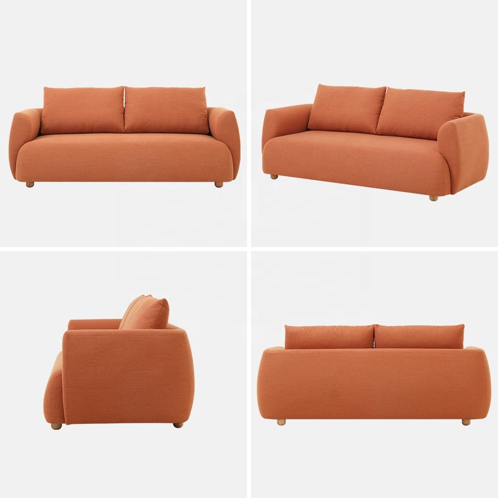 sofa 2023 new design fabric sofa low seating lounge modern boxy couch canape soffa verified sofa manufacturer