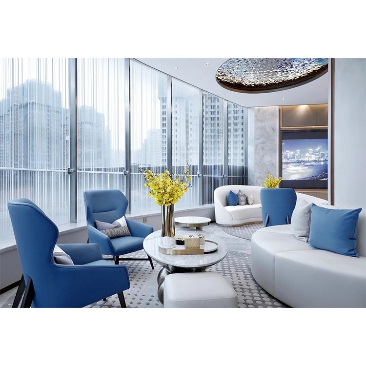 Luxury New Fabric 5 star Hotel lobby furniture leisure sofa Hotel Sofa