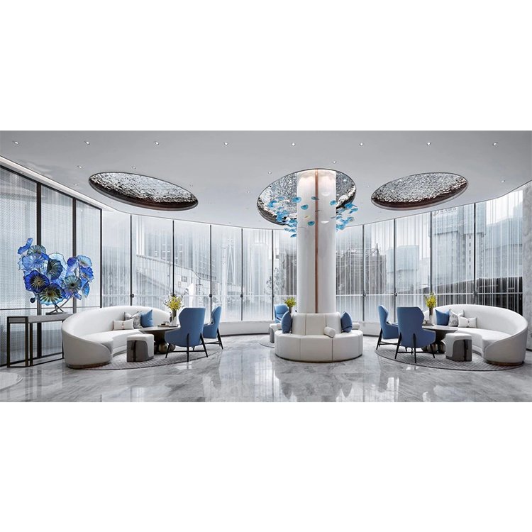 Luxury New Fabric 5 star Hotel lobby furniture leisure sofa Hotel Sofa