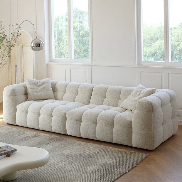 Good Quality Modern Luxury Cream Style Sofa Set Furniture Designs White Fabric Couches Living Room Sofas for Home