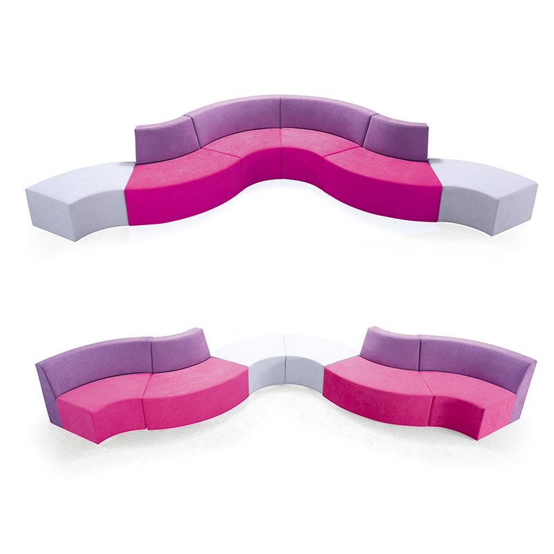 public waiting area reception furniture modern fabric office sofa design