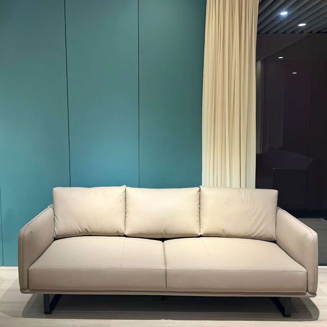 Modern Commercial Sofa Furniture PU Leather Waiting Office Sofa Set For Manager Office