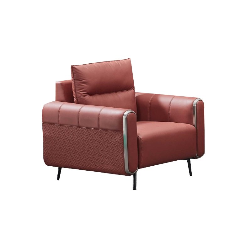 Modular Modern Single and Three-Person Leather Office Sofa Set for Boss Manager Business Reception Meetings and Hotel Use