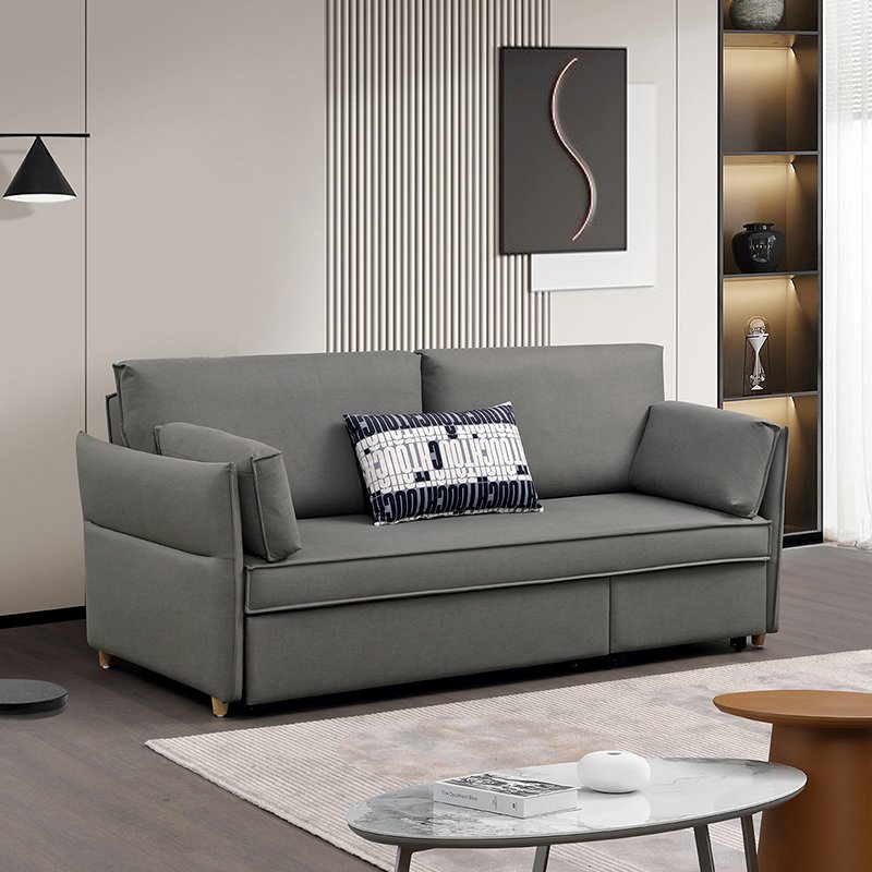 Modern Pull Out Sofa Beds Living Room Furniture L Shape 2 Seater Sofa Cum Bed