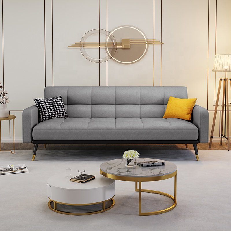 Modern Living Room Apartment sofa Convertible Sleeper Office Sofa Multi-functional folding sofabed fabric sofa
